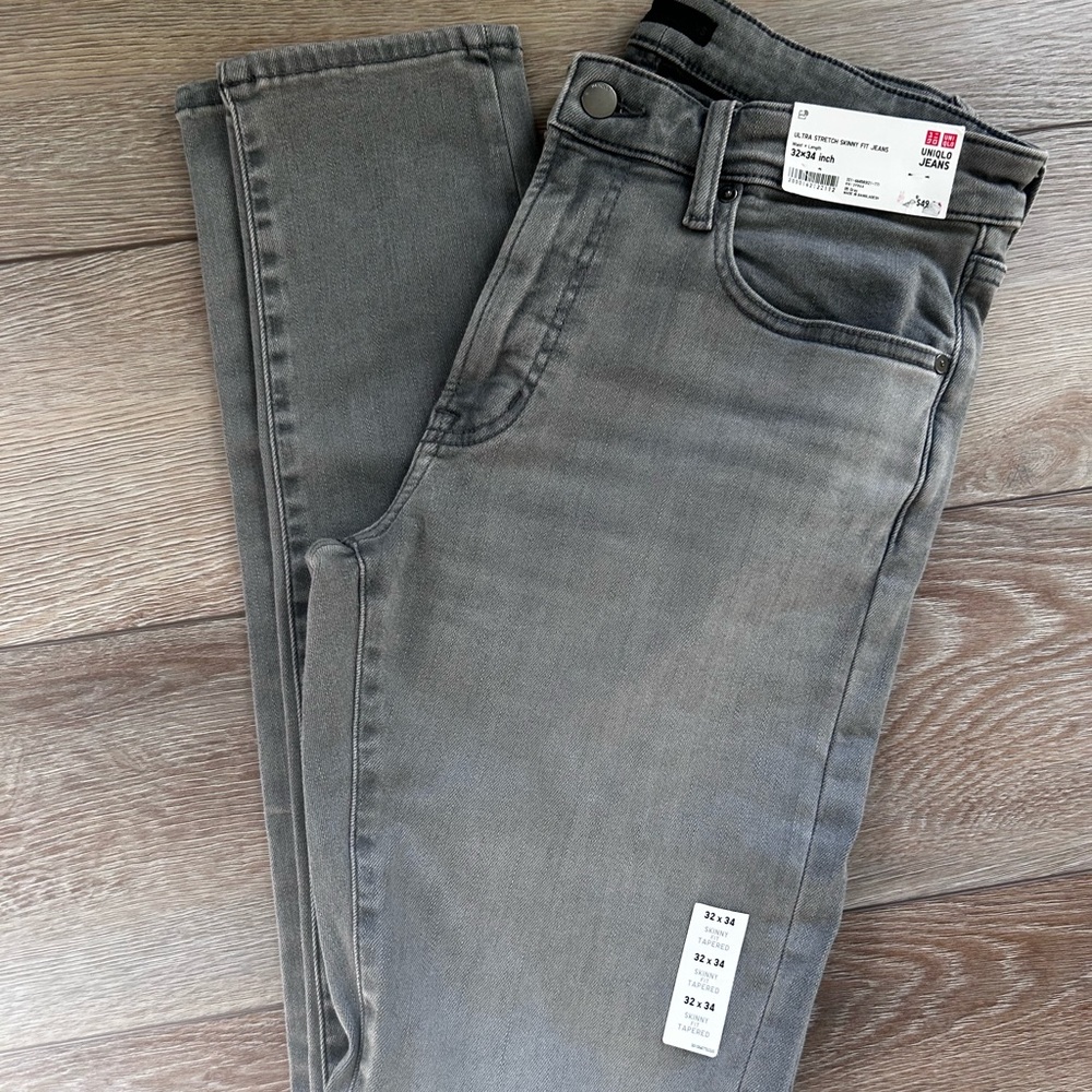 Men’s UNIQLO ultra stretch skinny fit jeans